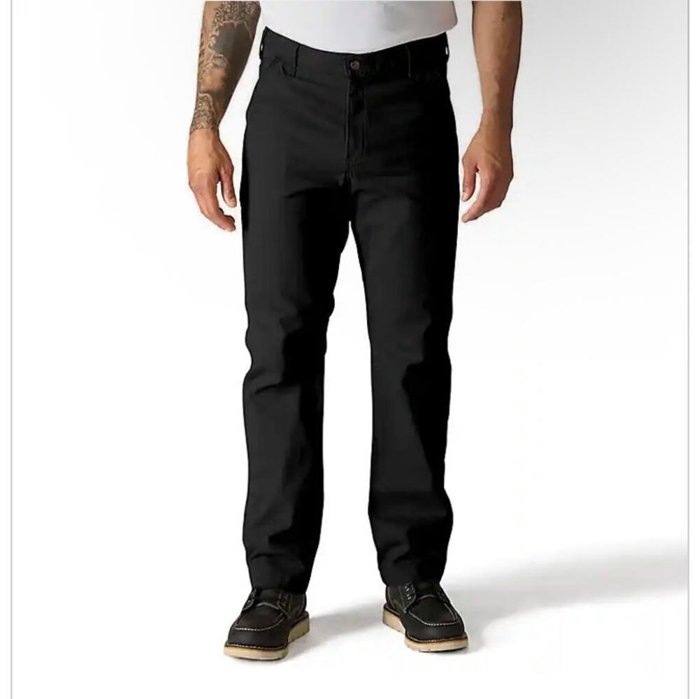 Carhartt Mens 40x32 Black Relaxed Straight Rigby Dungaree Work Pants BN2291-M